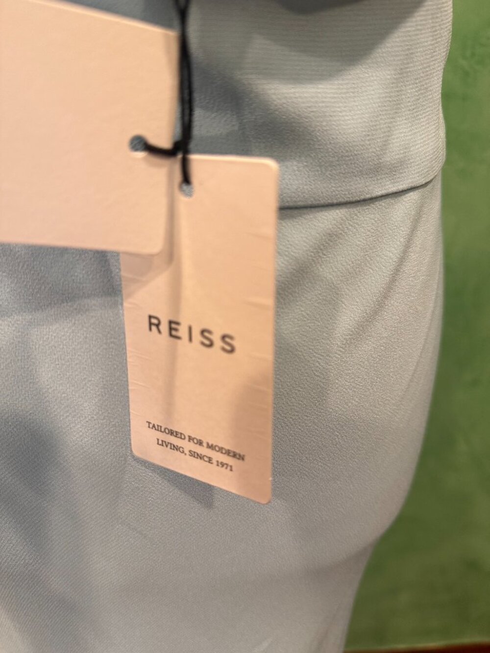 NWT Reiss Amber Light Blue Halter Maxi Dress UK 8 US 4 Open Back - Picture 4 of 5